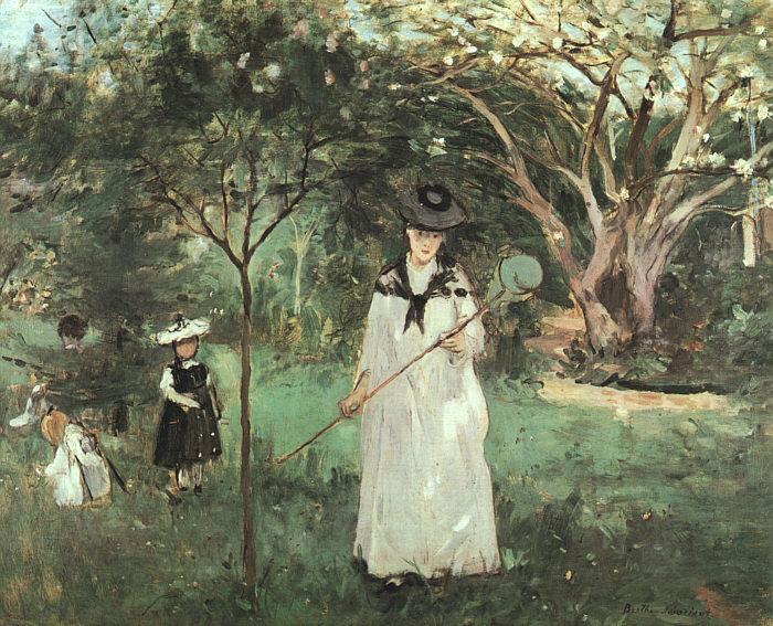 Berthe Morisot The Butterfly Chase oil painting image
